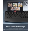 image:imageTECKNET Wireless Keyboard and Mouse Combo Ergonomic 24G Ergonomic Keyboard and Mouse with Wrist Rest amp Phone Tablet Holder