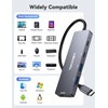 image:imageTECKNET USB C Hub 4K60Hz 5in1 USBC to HDMI Adapter with 100W Power Delivery USBCUSBA 30 Data Ports HDMI to USB C Multiport Adapter for MacBook iPad iPhone Nintendo Switch Steam Deck USB HubGrey