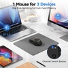 image:imageTECKNET Wireless Mouse with LED Display  BT52BT5024G  Computer Mouse TypeC Rechargeable with Vision 4800DPI Computer Mice Silent Click TriMode Bluetooth Mouse for Laptop iPad MacBookGrey