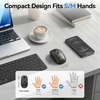 image:imageTECKNET Wireless Mouse with LED Display  BT52BT5024G  Computer Mouse TypeC Rechargeable with Vision 4800DPI Computer Mice Silent Click TriMode Bluetooth Mouse for Laptop iPad MacBookGrey