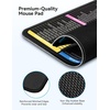 image:imageTECKNET Mouse Pad for Excel Word PowerPoint Windows Shortcuts  Excel Cheat Sheet Desk Pad116x98 Inch NonSlip Waterproof Office Desk Mat Portable Durable Clear Printing BlackBlackMultiSoftware Shortcut