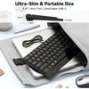 image:imageTECKNET Wired Keyboard UltraSlim USB Keyboard with ScissorSwitch Silent Keys Mechanical Feeling Kyeboard Ergonomic Foldable Stand Plug and Play for PCLaptopMac