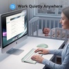 image:imageTECKNET Wireless Keyboard and Mouse Combo Mini Cordless Computer Keyboard and Mouse Set 24GHz Silent Adjustable 1600 DPI Quiet Click LagFree for Computer Laptop PC Windows Mac Chrome OSGreen