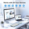 image:imageTECKNET Wireless Keyboard and Mouse Combo Mini Cordless Computer Keyboard and Mouse Set 24GHz Silent Adjustable 1600 DPI Quiet Click LagFree for Computer Laptop PC Windows Mac Chrome OSGreen