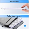 image:imageTECKNET Wireless Keyboard and Mouse Combo Mini Cordless Computer Keyboard and Mouse Set 24GHz Silent Adjustable 1600 DPI Quiet Click LagFree for Computer Laptop PC Windows Mac Chrome OSPurple