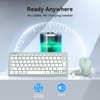 image:imageTECKNET Wireless Keyboard and Mouse Combo Mini Cordless Computer Keyboard and Mouse Set 24GHz Silent Adjustable 1600 DPI Quiet Click LagFree for Computer Laptop PC Windows Mac Chrome OSGreen