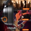 image:imageTECKNET Bluetooth Trucker Wireless Headset Noise Cancelling Mic for Work  Single Ear 50Hrs Battery 3 EQ Music Modes Clear Mic Wireless Headset for PC Truck Drivers Office amp Call CenterBlack