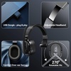 image:imageTECKNET Bluetooth Trucker Wireless Headset Noise Cancelling Mic for Work  Single Ear 50Hrs Battery 3 EQ Music Modes Clear Mic Wireless Headset for PC Truck Drivers Office amp Call CenterBlack
