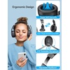 image:imageTECKNET Bluetooth Trucker Wireless Headset Noise Cancelling Mic for Work  Single Ear 50Hrs Battery 3 EQ Music Modes Clear Mic Wireless Headset for PC Truck Drivers Office amp Call CenterBlack