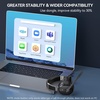 image:imageTECKNET Bluetooth Trucker Wireless Headset Noise Cancelling Mic for Work  Single Ear 50Hrs Battery 3 EQ Music Modes Clear Mic Wireless Headset for PC Truck Drivers Office amp Call CenterBlack