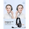 image:imageTECKNET Trucker Bluetooth Headset AI Noise Canceling Mic Wireless OnEar  AI Noise Canceling Mic reduces background noise for clear calls Wireless handsfree headset for truckers and office useLight Black