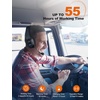 image:imageTECKNET Trucker Bluetooth Headset AI Noise Canceling Mic Wireless OnEar  AI Noise Canceling Mic reduces background noise for clear calls Wireless handsfree headset for truckers and office useLight Black