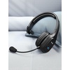 image:imageTECKNET Trucker Bluetooth Headset AI Noise Canceling Mic Wireless OnEar  AI Noise Canceling Mic reduces background noise for clear calls Wireless handsfree headset for truckers and office useLight Black