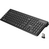 image:imageTECKNET Wireless Keyboards Full Size Bluetooth24G USB for Windows Black  External Cordless Computer Keyboard with Number Pad Multi Device for PC Desktop Laptop Chromebook AAA Battery OperatedBlack