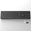 image:imageTECKNET Wireless Keyboards Full Size Bluetooth24G USB for Windows Black  External Cordless Computer Keyboard with Number Pad Multi Device for PC Desktop Laptop Chromebook AAA Battery OperatedBlack