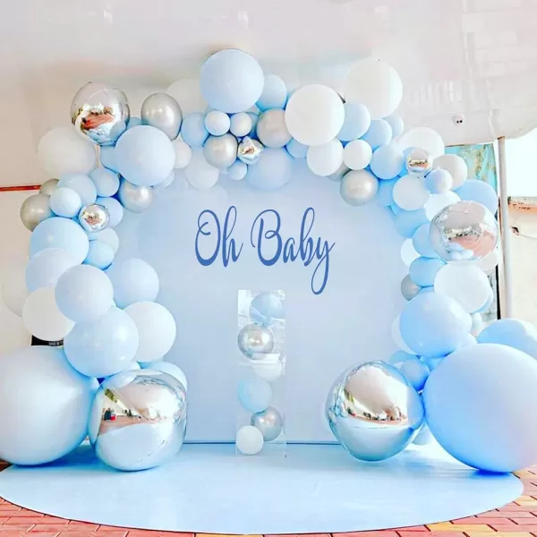 Dazzle Bright 100 PCS Blue Balloons Latex Balloons Different Party Balloon Kit for Balloon Garland Arch Birthday Party Graduation Baby Shower Wedding Holiday Decoration 1812105 Inch