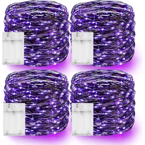 Dazzle Bright 4 Pack 20FT 60 LED Fairy String Lights  Halloween 300 LED 100FT String Lights