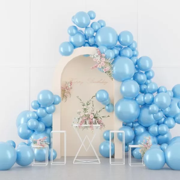 Dazzle Bright 100 PCS Blue Balloons Latex Balloons Different Party Balloon Kit for Balloon Garland Arch Birthday Party Graduation Baby Shower Wedding Holiday Decoration 1812105 Inch