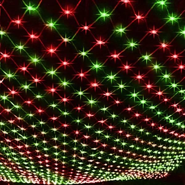 Dazzle Bright Christmas 360 LED Net Lights 12FT x 5 FT Connectable Waterproof String Lights with 8 Modes Christmas Decorations for Indoor Outdoor Xmas Party Yard Garden Decor WhiteRed and Green