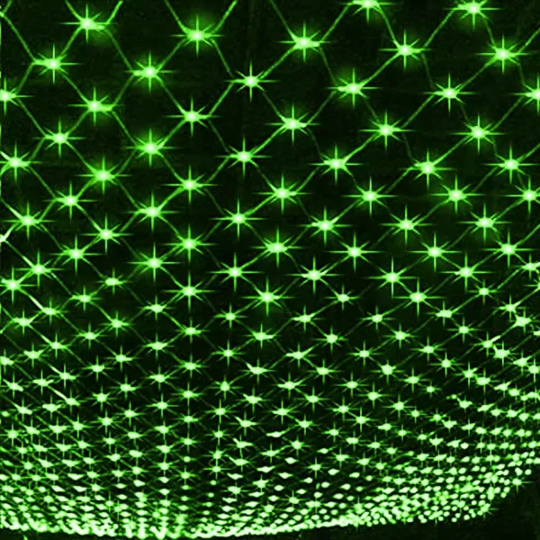 Dazzle Bright Christmas 200 LED Net Lights 98 FT x 66 FT Connectable Mesh Lights with 8 Lighting Modes Christmas Decorations for Indoor Outdoor Bush Yard Garden Decor Warm White Green WireGreen