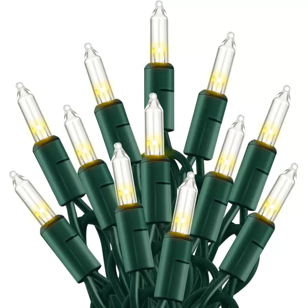 Dazzle Bright Christmas Mini String Lights 60FT 300 Incandescent Green Wire Fairy Lights UL Certified Christmas Decorations for Indoor Outdoor Yard Party Xmas Tree Decor MultiColoredWarm White