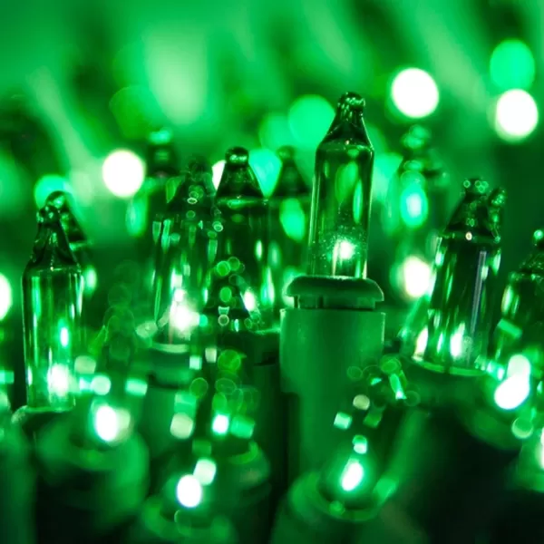 Dazzle Bright St Patricks Day Lights 20FT 100 Count Incandescent Waterproof Mini String Lights Plug in Connectable Christmas Decoration for Indoor Outdoor Home Party Garden Yard GreenGreen