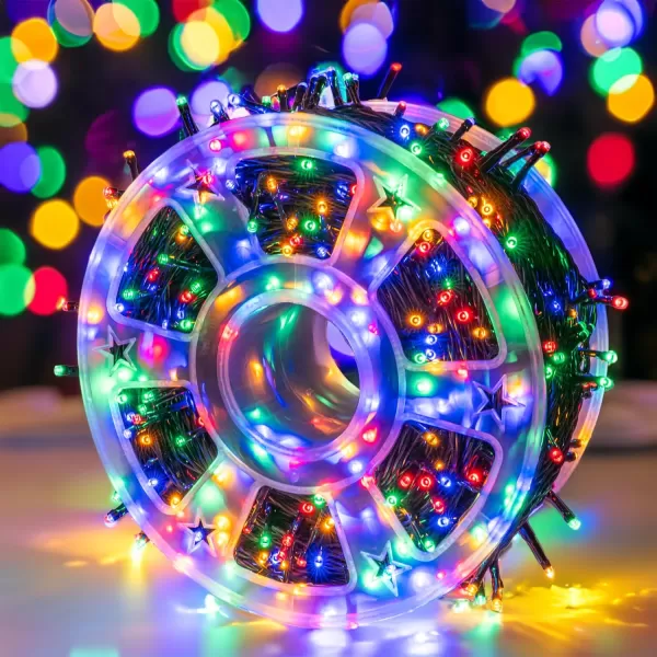 Dazzle Bright Outdoor Christmas String Lights 1000 LED 328 FT Plug in Fairy Light with Remote Control 8 Modes ampamp Timer Waterproof Decoration for Home Garden Yard Xmas Wedding BlueMulticolor