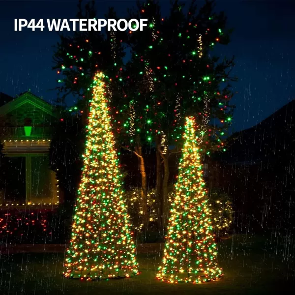 Dazzle Bright Color Changing Christmas Lights 66ft 200 LED RGB String Lights with Remote ampamp Timer Fairy Lights for Indoor Outdoor Xmas Tree Party Wedding Christmas Decorations100 LED