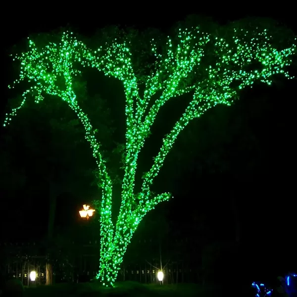 Dazzle Bright Green Christmas String Lights 100 LED 33 FT Halloween Lights with 8 Modes Waterproof Christmas Decorations for Indoor Outdoor Holiday Party Home Tree DecorGreen