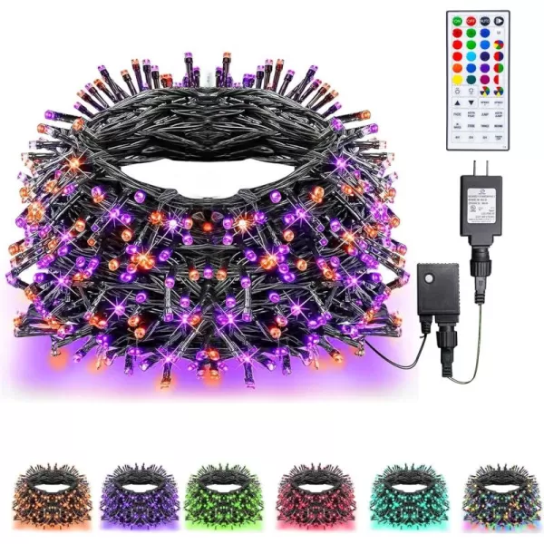 Dazzle Bright Color Changing Christmas Lights 66ft 200 LED RGB String Lights with Remote ampamp Timer Fairy Lights for Indoor Outdoor Xmas Tree Party Wedding Christmas Decorations200 LED