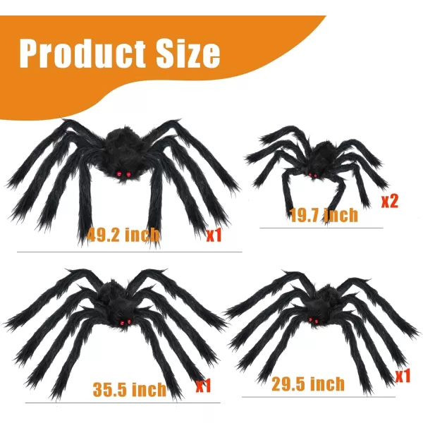 Dazzle Bright 250 LED Spider Web Halloween Lights 195 FT x 15 FT Giant Halloween Decorations for Indoor Outdoor House Garden Yard Party Purple ampamp OrangeBlack