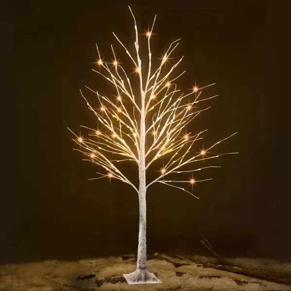 Dazzle Bright Lighted Tree 6 Ft Birch Tree with Fairy Lights for Decoration Inside Outside Birch Tree with 144 LED Lights for Christmas Holiday Wedding Home Room Decor 2 Pack1 Pack