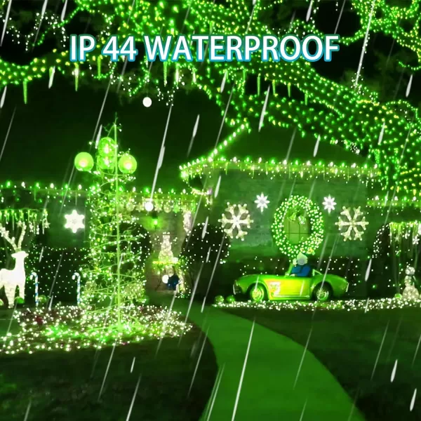 imageDazzle Bright Christmas Lights Storage Bags  2 Pack 394 FT 120 LED Green Solar Powered Fairy Lights