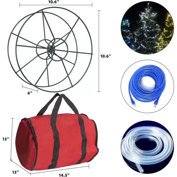 imageDazzle Bright Christmas Lights Storage Bags  20FT 100 Count MultiColored Christmas Mini String Lights