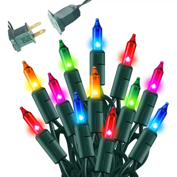 imageDazzle Bright Christmas Lights Storage Bags  20FT 100 Count MultiColored Christmas Mini String Lights