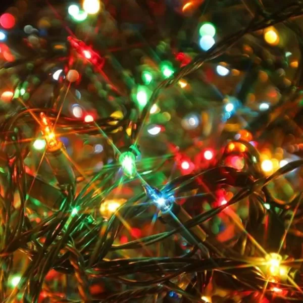 imageDazzle Bright Christmas Lights Storage Bags  20FT 100 Count MultiColored Christmas Mini String Lights