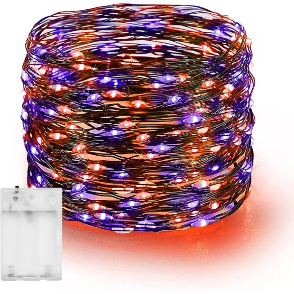 imageDazzle Bright Fairy String Lights 20FT 60 LED Copper Wire Battery Operated Waterproof Lights Halloween Decorations for Indoor Home Outdoor Patio Yard Party Decor 3 Pack