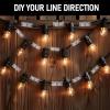 imageDazzle Bright 60Pcs Hooks for String Lights Clips  Warm White 300 LED Christmas String Lights