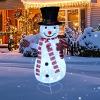 imageDazzle Bright Christmas Snowman Decorations 35 FT PreLit 70 LED PopUp Snowman Collapsible Lighted Snowman with Metal Stand for Indoor Outdoor Garden Yard Home Party Xmas Decor