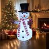 imageDazzle Bright Christmas Snowman Decorations 35 FT PreLit 70 LED PopUp Snowman Collapsible Lighted Snowman with Metal Stand for Indoor Outdoor Garden Yard Home Party Xmas Decor