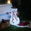 imageDazzle Bright Christmas Snowman Decorations 35 FT PreLit 70 LED PopUp Snowman Collapsible Lighted Snowman with Metal Stand for Indoor Outdoor Garden Yard Home Party Xmas Decor