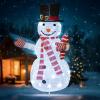 imageDazzle Bright Christmas Snowman Decorations 35 FT PreLit 70 LED PopUp Snowman Collapsible Lighted Snowman with Metal Stand for Indoor Outdoor Garden Yard Home Party Xmas Decor