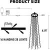 imageDazzle Bright Christmas Tree Lights 448 LED Waterfall Tree Topper Lights with Remote ampamp 8 Lighting Modes 82FT X 16 Lines Christmas Lights for Indoor Outdoor Yard Party Xmas Decoration WhiteWarm White