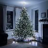 imageDazzle Bright Christmas Tree Lights 448 LED Waterfall Tree Topper Lights with Remote ampamp 8 Lighting Modes 82FT X 16 Lines Christmas Lights for Indoor Outdoor Yard Party Xmas Decoration WhiteWhite