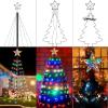 imageDazzle Bright Christmas Tree Lights 448 LED Waterfall Tree Topper Lights with Remote ampamp 8 Lighting Modes 82FT X 16 Lines Christmas Lights for Indoor Outdoor Yard Party Xmas Decoration WhiteMulticolor