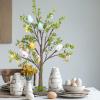 imageDazzle Bright 2 Pack Easter Lighted Tree Decoration 26 Inch 24 LED Battery Operated Prelit Egg Tree with Timer Easter Artificial Tree for Indoor Spring Party Home Tabletop Easter Decor