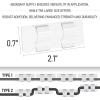 imageDazzle Bright 60Pcs Hooks for String Lights Clips  100 LED Warm White Christmas String Lights