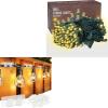 imageDazzle Bright 60Pcs Hooks for String Lights Clips  100 LED Warm White Christmas String Lights