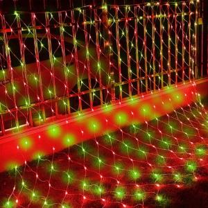 imageDazzle Bright Smart Christmas 360 LED Net Lights 12FT x 5 FT RGB Color Changing String Lights with Remote ampamp APP Control Christmas Decorations for Indoor Outdoor Xmas Party Yard Garden DecorRed and Green