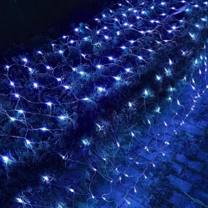 imageDazzle Bright Smart Christmas 360 LED Net Lights 12FT x 5 FT RGB Color Changing String Lights with Remote ampamp APP Control Christmas Decorations for Indoor Outdoor Xmas Party Yard Garden DecorBlue